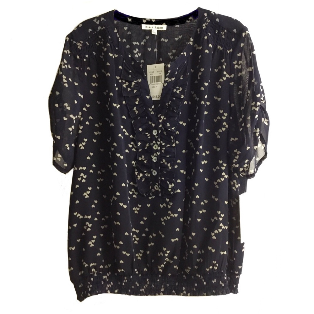 Brand NEW Navy Blue Dress Blouse